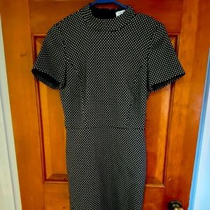 J. Crew Black and Gold Suit Work Dress